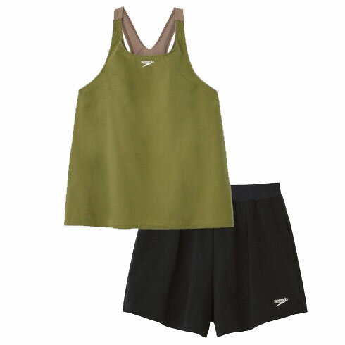 スピード (SPEEDO) 水泳 フィットネス用水着 エアパ レディース (24aw) セージグリーン セパレート SFW..