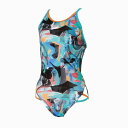 スピード (SPEEDO) 競泳 練習用水着 ファンピースエムクロスレッグターンズスーツ レディース (24aw) グリーン STW02355-GN 店頭展示品 箱なし 返品交換不可(4)