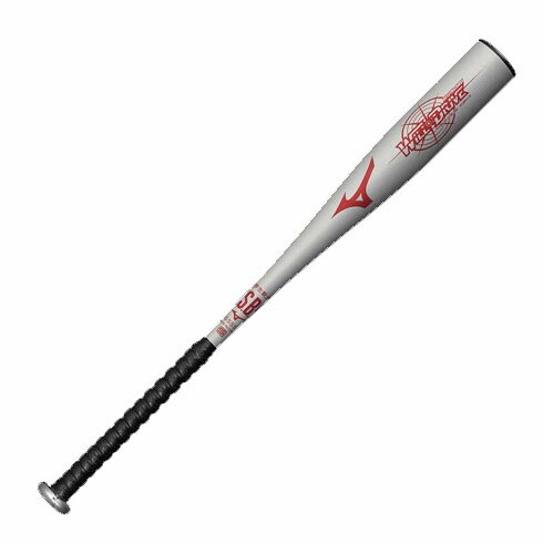 ミズノ (MIZUNO) 少年野球 小学生 軟式用バット ウィルドライブ レッド×ヒッティングナビ (24aw) シルバー 74cm/460g トップバランス 1CJMY17674-03