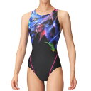 アリーナ (arena) 競泳用水着 WA承認 レーシングワンピース オープンバック レディース (24aw) ブラック AS4FRC63W-BKBL 箱なし 店頭展示品 返品交換不可【SS2506】(4)