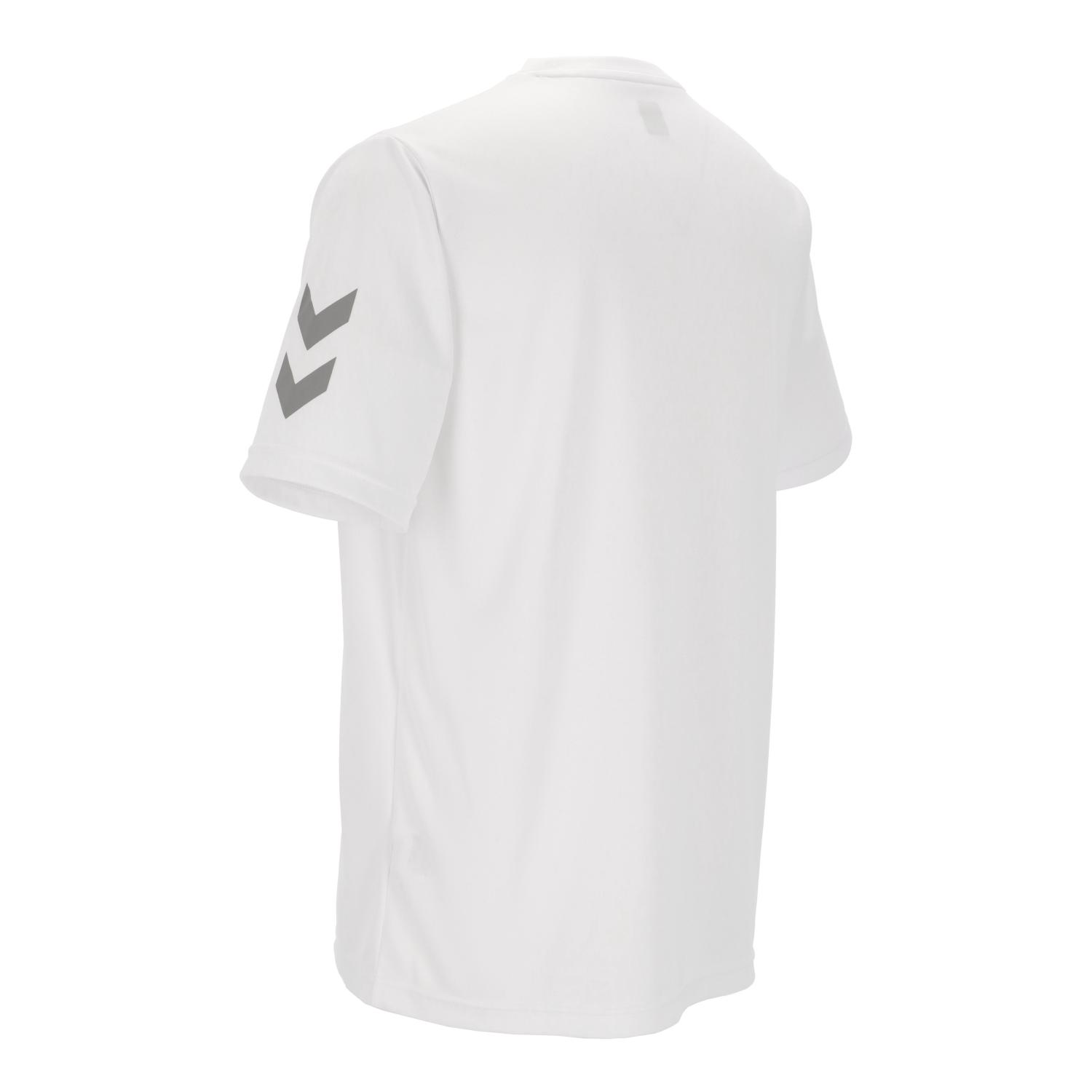 ヒュンメル (hummel) ハンドボール プラシャツ HB BASIC 半袖Tシャツ (24aw) ホワイト 吸汗速乾 HAP1207-10