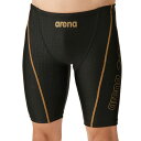 アリーナ (arena) 水泳 フィットネス用水着 アクアエクサ スパッツ ハーフレッグ メンズ (24aw) ブラック LAR4300-BKGD 箱なし 店頭...