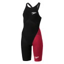 スピード (Speedo) 競泳用水着 布帛水着 ファストスキンレーザーピュアグリントオープンバックニースキン (25ss) S-M SCW12410F-KR ...