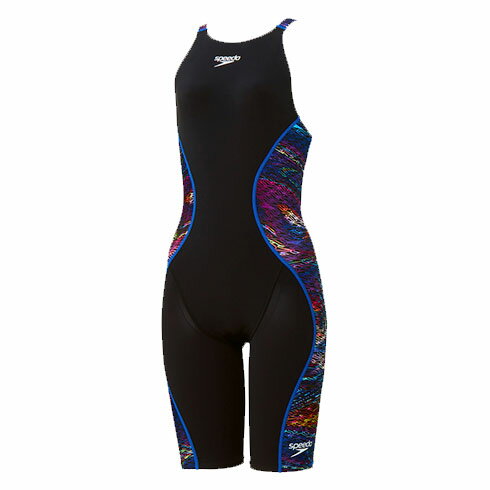 スピード (Speedo) 競泳用水着 布帛水着 プロハイブリッド2オープンバックニースキン レディース (25ss) マルチ S-M SCW12521F-MT 店頭展示品 返品交換不可