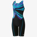 スピード (Speedo) フィットネス水着 オブシディアンルースンニースキン レディース (25ss) ブルー M-L SFW12502-BL 店頭展示品 箱なし 返品交換不可