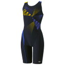 スピード (Speedo) フィットネス水着 トライアングルルースンニースキン レディース (25ss) ネイビーブルー M-L SFW12504-NB 店頭展示品 箱なし 返品交換不可