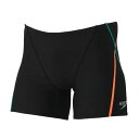 スピード (Speedo) 競泳 練習用水着 プッシュアップターンズハーフボックス メンズ (25ss) グリーン×オレンジ L-O ST52302-GO 店頭展示品 箱なし 返品交換不可