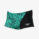 スピード (Speedo) 競泳 練習用水着 アロアロターンズボックス ジュニア (25ss) ネイビー×グリーン 130-150 STB52507-NG 店頭...