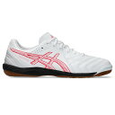 アシックス (asics) フットサルシューズ CALCETTO WD 9 カルチェット ユニセックス (25ss) ホワイト×ピンク ワイドラスト 1113A...