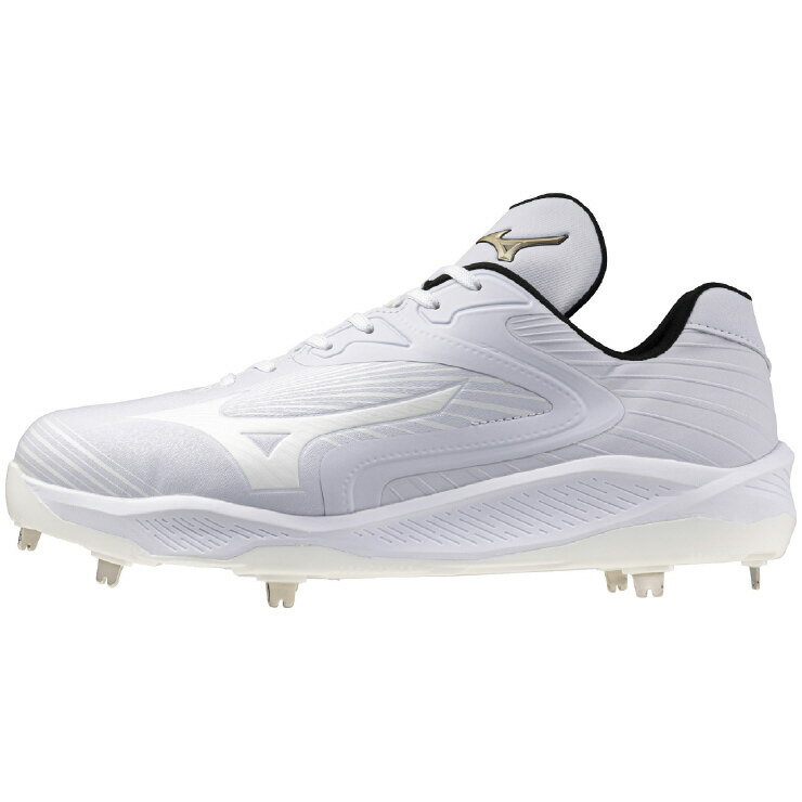 ミズノ (MIZUNO) 野球 ベースボール スパイク シューズ グローバルエリート クッションレボエリート ワイド メンズ (25ss) ホワイト×ホワイト 11GM2540-01
