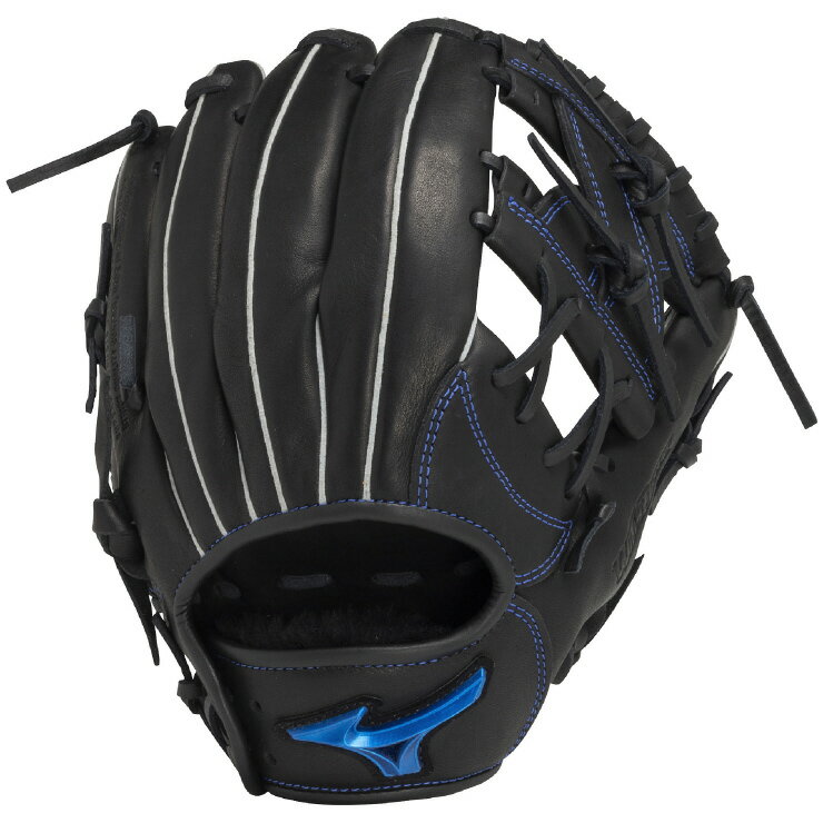 ミズノ (MIZUNO) 少年野球 軟式用グローブ グラブ WILL DRIVE BLUE ウィルドライブ ブルー オールラウンド用 ジュニア (25ss) ブラック サイズM 1AJGY32520-09