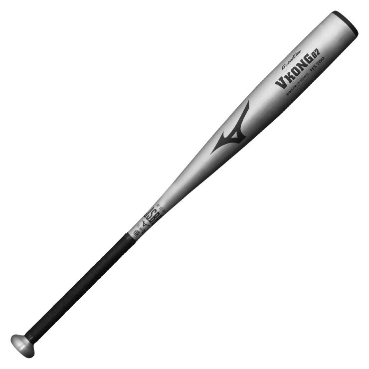 ミズノ (MIZUNO) 一般野球 軟式用バット グローバルエリート VKONG02 Vコング02 金属バット (25ss) シルバー 82cm/720g ミドルバランス 1CJMR17282-03
