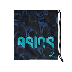 アシックス (asics) バッグ かばん ランドリーナップ ヘックスグラフィックライトサックM マルチバッグ 収納 (25ss) ミッドナイト×ウェーブティール 3033C083-400 アシックス (asics) バッグ かばん ランドリーナップ ヘックスグラフィックライトサックM マルチバッグ 収納 (25ss) ミッドナイト×ウェーブティール 3033C083-400