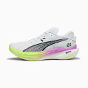 プーマ (PUMA) ランニングシューズ マラソン ディヴィエイト ニトロ 3 EKIDEN グロー 駅伝 メンズ (24aw) ホワイト×マゼンダ×イエロー 31189401 311894-01(4)