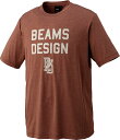 ゼット (ZETT) 野球 ベースボールウエア ZETT by BEAMS DESIGN ビームスデザイン ドライTシャツ 半袖シャツ メンズ (25ss) ココアブラウン 吸汗速乾 BOT77110-3700C(4)