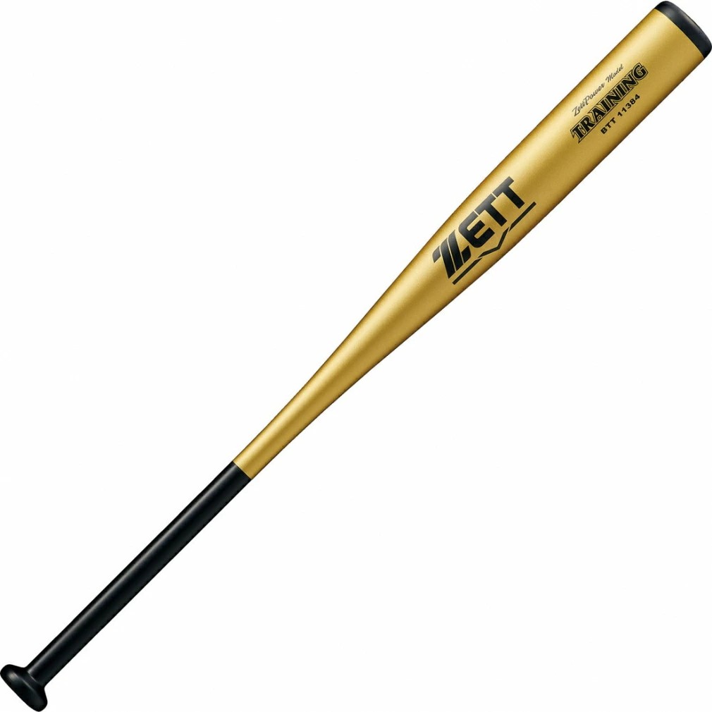 ゼット (ZETT) 一般野球 硬式用トレーニングバット 木製 練習用 実打撃可能 (25ss) イエローゴールド 84cm 1000g BTT11384-5301
