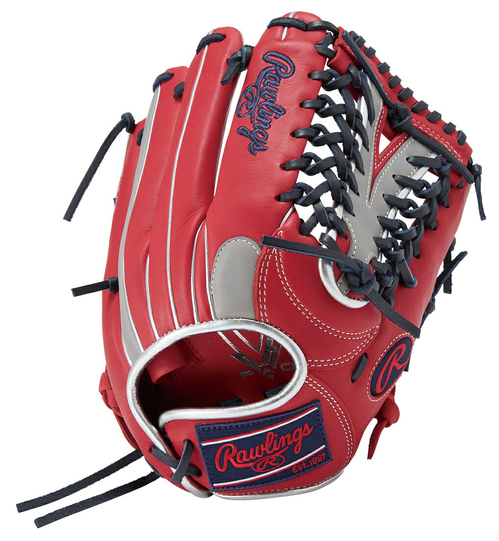 ローリングス (Rawlings) 女子ソフトボール グローブ グラブ HOH DP COLORS オールラウンド用 (25ss) スカーレット×グレー サイズ12 GS5HDS66-SCGRY
