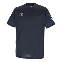 ヒュンメル (hummel) ハンドボールウェア トレーニングウエア スポーツウエア ワンポイントTシャツ 半袖Tシャツ プラシャツ メンズ (25ss) インディゴネイビー 吸汗速乾 HAY2139-71(4)