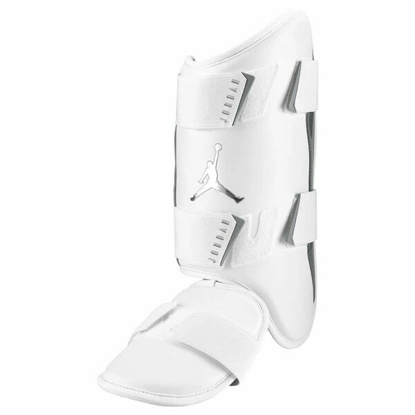 ナイキ (NIKE) 野球 JORDAN ジョーダン フライバッターズ レッグガード 左打者用 防具 (24aw) ホワイト×メタリックシルバー JD1103-156