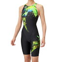 アリーナ (arena) 競泳用水着 WA承認 レーシングワンピーススパッツ レディース (25ss) ブラック S-XO AS5SRC58L-BKGR 店頭展...