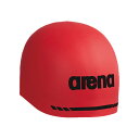 アリーナ (arena) 競泳 WA承認 スイムキャップ 水泳帽 レーシングシリコーンキャップ ソフトタイプ (25ss) レッド×ブラック AS5SSC02U-RDBK