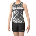 アリーナ (arena) フィットネス用水着 フィットネスセパレーツ カバーバック レディース (25ss) ブラック S-XO AS5SWF55L-BKBK ...