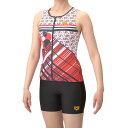 アリーナ (arena) フィットネス用水着 フィットネスセパレーツ カバーバック レディース (25ss) レッド S-XO AS5SWF55L-RDBK 店...