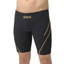 アリーナ (arena) 競泳 練習用水着 【ECOタフ】トレーニングスパッツ メンズ (25ss) ブラック×ゴールド SS-XO AS5SWM00M-BKG...