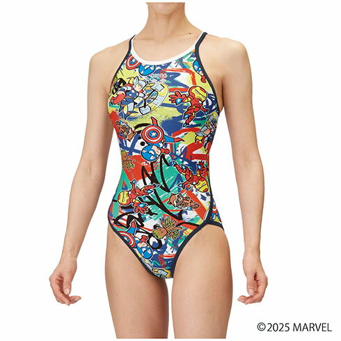 アリーナ (arena) 競泳 練習用水着 タフスーツ マーベル トレーニングワンピース レディース (25ss) SS-O AS5SWM50L-RDNV 店頭展示品 箱なし 返品交換不可