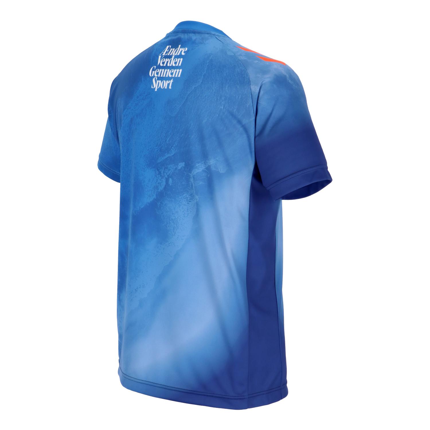 ヒュンメル (hummel) ハンドボールウエア EURO H/Sプラクティスシャツ プラシャツ 半袖Tシャツ メンズ (25ss) スカイブルー S-XO HAP1216-622