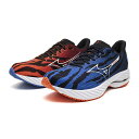 ミズノ (MIZUNO) ランニングシューズ ウエーブライダー28 ユニセックス (25ss) 赤 青 鬼 アカオニ×アオオニ 2E相当 23.0cm-28.5...