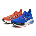 ミズノ (MIZUNO) ランニングシューズ MIZUNO NEO ZEN ネオ ゼン ユニセックス (25ss) 赤 青 鬼 アカオニ×アオオニ 2E相当 2...