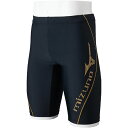 ミズノ (MIZUNO) アクアフィットネス用水着 水泳 ハーフスパッツ 立体カップ付き メンズ (25ss) ブラック M-L N2JBC11195 店頭展示品 箱なし 返品交換不可(4)