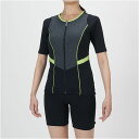 ミズノ (MIZUNO) アクアフィットネス用水着 水泳 セパレーツ ボタン付き レディース (25ss) ブラック×ライム S-L N2JGC34093 店頭...