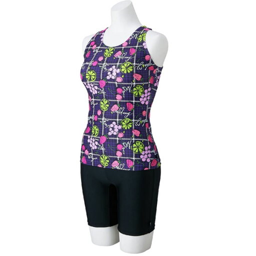 ミズノ (MIZUNO) アクアフィットネス用水着 水泳 セパレーツ ボタン付き フルーツ レディース (25ss) パープル L N2JGC35568 店頭展示品 箱なし 返品交換不可 ミズノ (MIZUNO) アクアフィットネス用水着 水泳 セパレーツ ボタン付き フルーツ レディース (25ss) パープル L N2JGC35568 店頭展示品 箱なし 返品交換不可