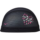 ミズノ (MIZUNO) 水泳 水泳帽 スイムキャップ メッシュキャップ 桜 (25ss) ブラック M-L N2JWC51209