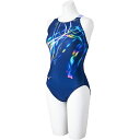 ミズノ (MIZUNO) WA承認 競泳用水着 ローカット レディース (25ss) ネイビー×パープル M-L N2MAC74186 店頭展示品 箱なし 返品...