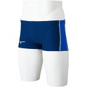 ミズノ (MIZUNO) 競泳 練習用水着 ショートスパッツ ジュニア (25ss) ネイビー×ブルー×ネオミント 120-140 N2MBB46083 店頭展...
