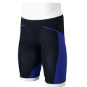 ミズノ (MIZUNO) WA承認 競泳用水着 布帛水着 競泳用GX・SONIC LITE ハーフスパッツ メンズ (25ss) ブラック×ブルー XS-S N...