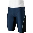 ミズノ (MIZUNO) WA承認 競泳用水着 競泳用ハーフスパッツ メンズ (25ss) チャコール×ブラック XS-L N2MBC02009 店頭展示品 箱...