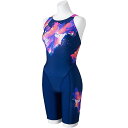 ミズノ (MIZUNO) WA承認 競泳用水着 ハーフスーツ マスターズバック レディース (25ss) ネイビー×ピンク S-L N2MGC24186 店頭展...