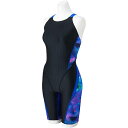 ミズノ (MIZUNO) WA承認 競泳用水着 ハーフスーツ マスターズバック レディース (25ss) ブラック×ブルー M-XL N2MGC74392 店頭...