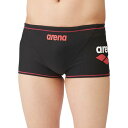 アリーナ (arena) 競泳 練習用水着 タフスーツ トレーニングスパッツ ショートレッグ (24aw) ブラック SS-XO SAR-4104-BKRD 店頭展示品 箱なし 返品交換不可