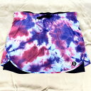 スタンプ ランアンドコー(STAMP RUN&CO)ランニングウエア スカート ライナー付き (24aw) ブルー×ピンク TIE DYE BLUE / PIN...