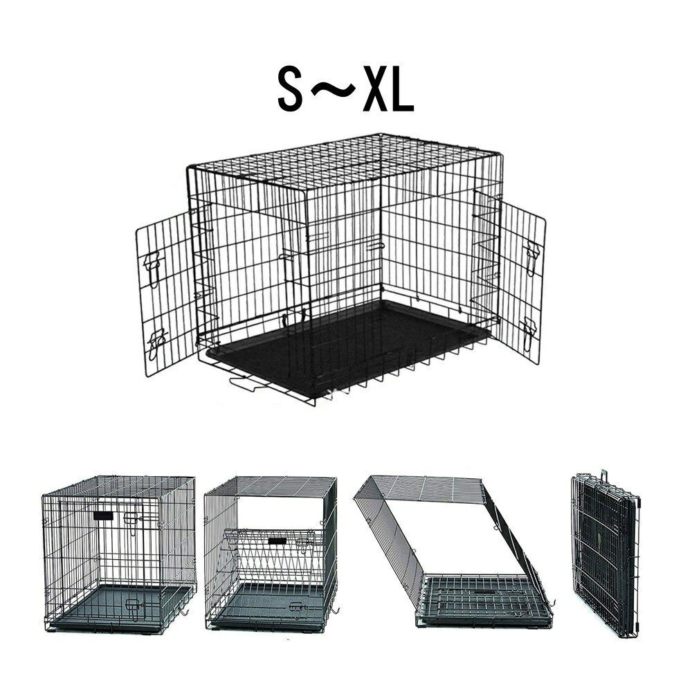 折りたたみケージ S～XL 犬 ケージ 