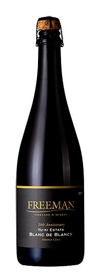 Freeman Yu-ki Estate Blanc de Blancs West Sonoma Coast 2020 フリーマン・ヴィンヤード＆ワイナリー Freeman Yu-ki エステート ブラン de Blancs West Sonoma Coast 2020 アメリカ カリフォルニア シャルドネ 2020年 スパークリング 750ml ミネラル感 ワイン ギフト お中