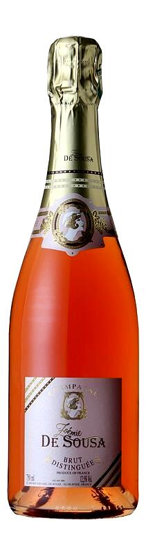 Zoemie De Sousa Rose Brut Distinguee NV ゾエミ・ド・スーザ Zoemie De Sousa ロゼ ブリュット Distinguee NV フランス シャンパーニュ シャルドネ, ピノ・ノワール NV スパークリング 750ml エレガント 余韻 ワイン ギフト お中元 父の日 母の日 結婚式
