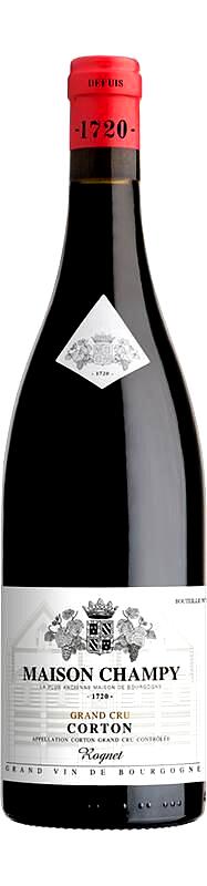 Corton Grand Cru Le Rognet 2022 メゾン・シャンピ― Corton グランクリュ Le Rognet 2022 フランス ブルゴーニュ地方/コート・ド・ボーヌ地区 ピノ・ノワール 2022年 赤ワイン 750ml 果実味 酸味 なめらか 余韻 ワイン ギフト お中元 父の日 母の日 結婚式 socalization-10005380 ワインとクラフト酒屋SOCALIZATION パッケージ画像