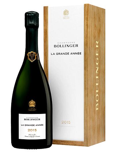 Bollinger La Grande Année 1500ml (in wood box) 2015 ボランジェ フランス シャンパーニュ ピノ・ノワール、シャルドネ 2015年 スパークリング 750ml 芳醇 酸味 余韻 ワイン ギフト お中元 父の日 母の日 結婚式