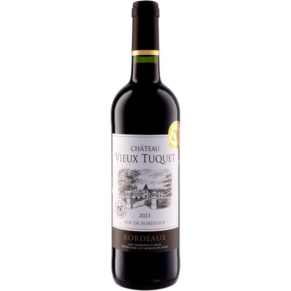 Mis En Bouteille Au Chateau Chateau Vieux Tuquet 2023 ミ・ザン・ブテイユ・オー・シャトー Mis En Bouteille Au シャトー シャトー Vieux Tuquet 2023 フランス 赤ワイン 余韻 ワイン ギフト お中元 お歳暮 父の日 母の日 結婚式 年末年始 socalization-10001750 ワインとクラフト酒屋SOCALIZATION パッケージ画像
